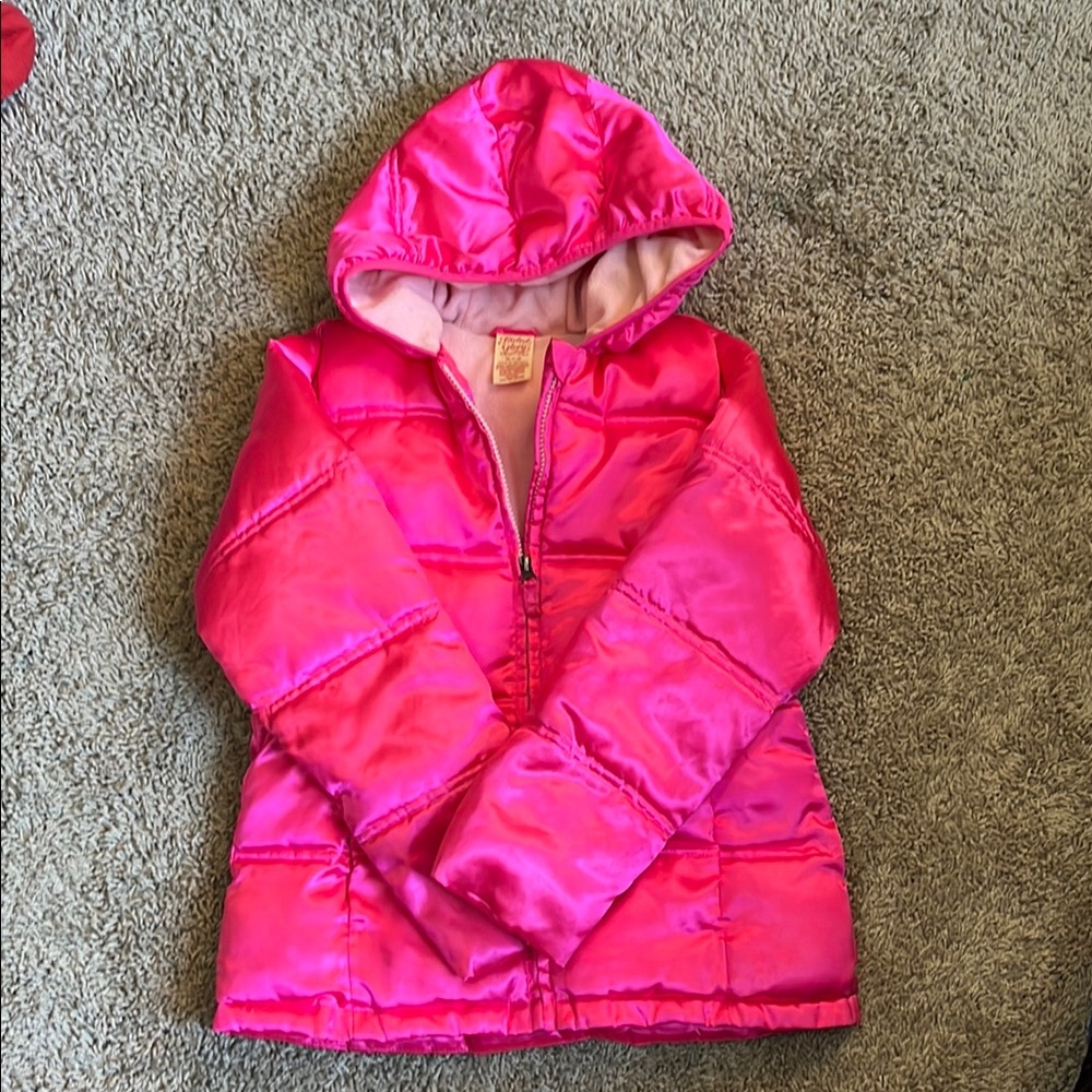 Kids Pink Hooded Jacket